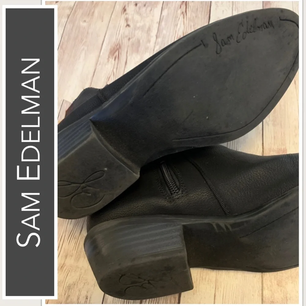 Sam Edelman Black‎ Ankle Boots Inside Zipper Closure